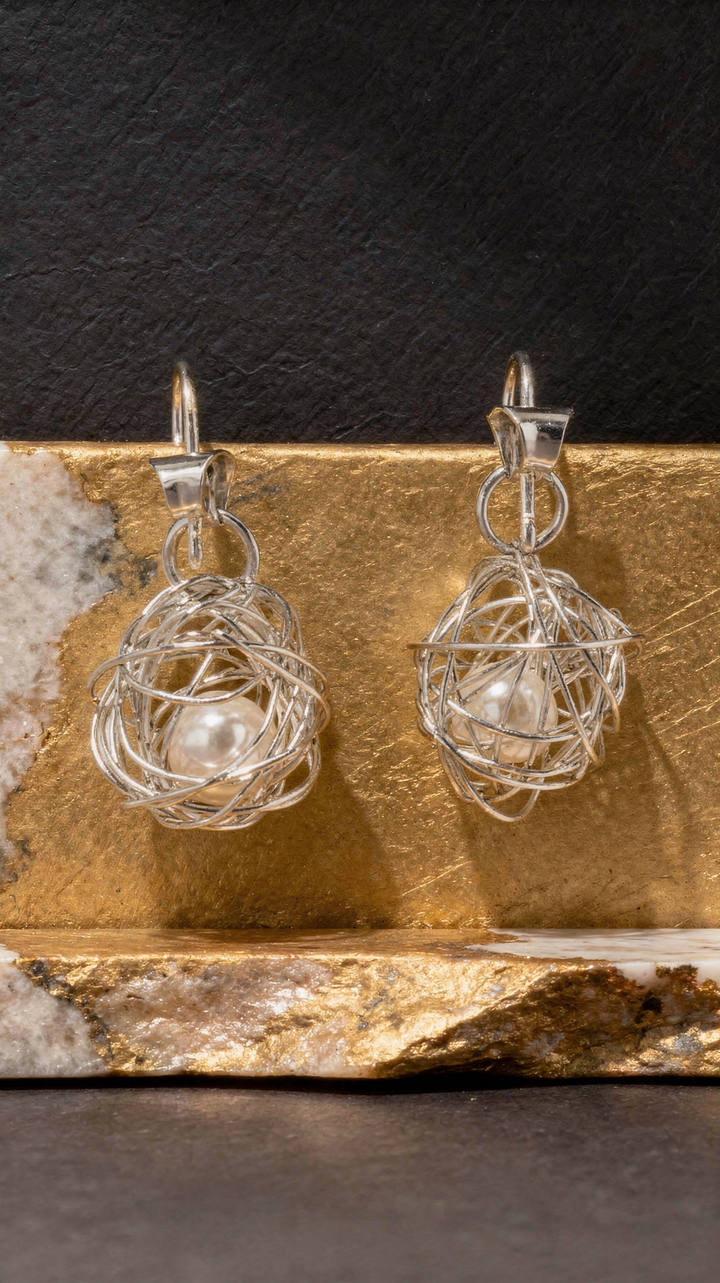Caged Pearl Drops